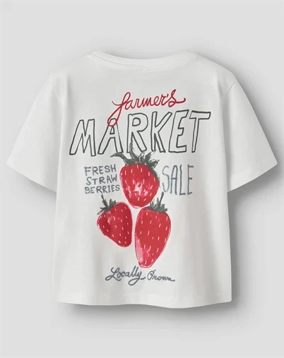 Name It - NMFJaysline Top Box T-Shirt - Bright White 